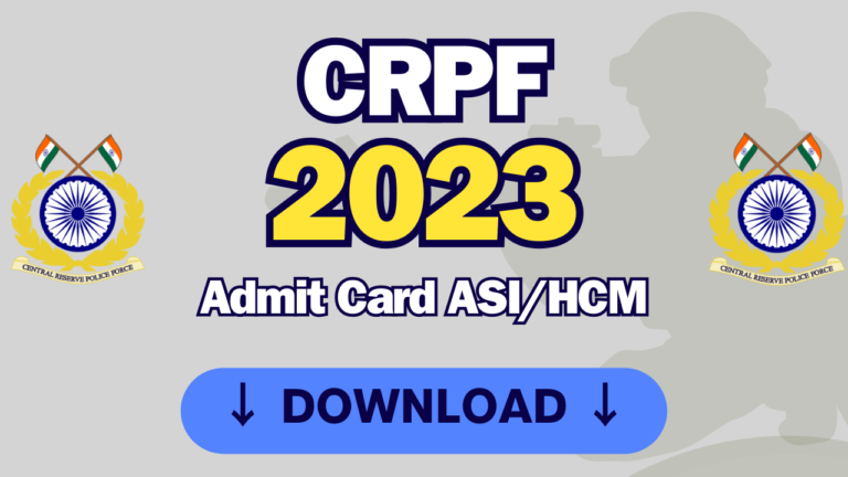 crpf hcm admit card