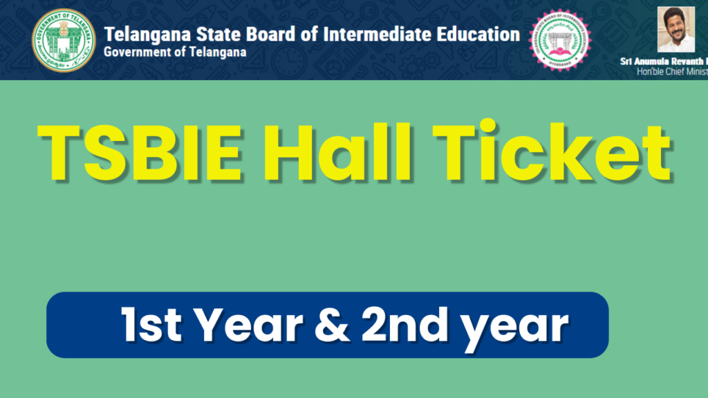 TSBIE Hall Ticket 2024